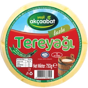 Yeşil Akçaabat Trabzon Tereyağı Tuzlu 750 gr