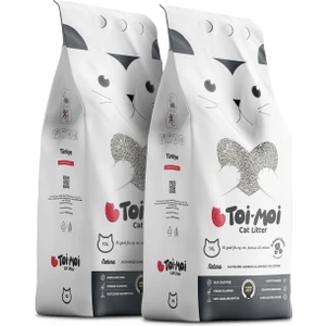 Toi Moi 2’li Avantajlı Paket - Aktif Karbonlu Sodyum Bentonit Kedi Kumu 2X10 Kg (20 Kg)