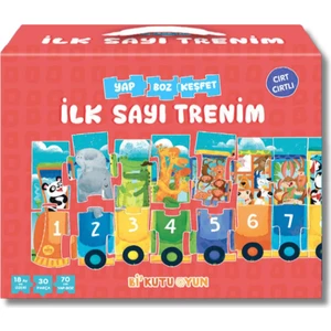 İlk Sayı Trenim - Cırt Cırtlı Yapboz ve Kitap Seti