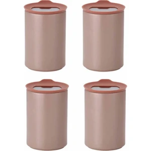 Fika One Seramik 4 Adet 650 ml Pembe Saklama Kabı D-NEONE065-03