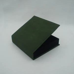 Guerra Deri Green Deri Kaplama El Yapımı Küçük Boy Çikolata & Hediye Kutusu - Hatıra Kutusu - Dekoratif Kutu