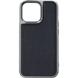 iPhone 13 Mini Uyumlu Kılıf Wiwu Genuine Leather Silver Calfskin Orjinal Deri Kapak