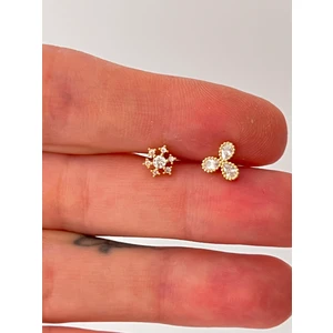 By Dilek Çetin Accessory By Dilek Çetin Accessorry Kıkırdak Helix Tragus Piercing (2 Adet)