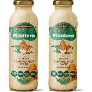 2'li Set Badem Sütü Bazı Konsantre 250GR,  %100 Badem, 25 Bardak 6 Lt Süt