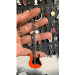 Herşey Nota Gitar Anahtarlık Turuncu