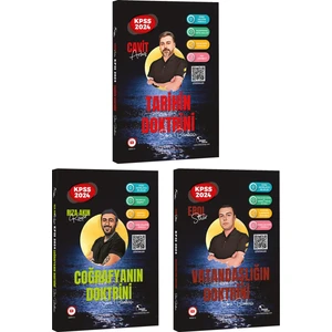 Doktrin Yayınları 2024 KPSS Genel Kültür Tarih - Coğrafya - Vatandaşlık Soru Bankası (3 Kitap)