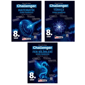 Kafa Dengi Yayınları 8.Sınıf Challenger Matematik Türkçe Fen Soru Bankası Seti