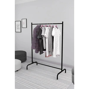 Konfeksiyon Askısı Ayaklı Askılık Elbise Askılığı Siyah