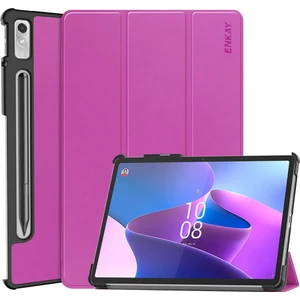 Lenovo Tab P11 Pro Gen 2 Lenovo Tab P11 Pro Gen2 11.2 Inch 2022 Için Deri Tablet Kılıfı - Mor (Yurt Dışından)