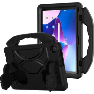 Lenovo Tab M10 3rd Gen 10.1 TB-328 Için Deri Tablet Kılıfı - Siyah (Yurt Dışından)