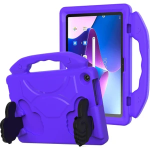Lenovo Tab M10 3rd Gen 10.1 TB-328 Için Deri Tablet Kılıfı - Mor (Yurt Dışından)