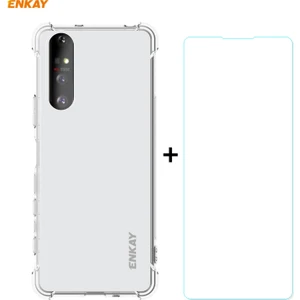 适用于 Sony Xperia 5 Iı Tpu Case + Sony Xperia Için Cam Film 5 Iı - Çok Renkli (Yurt Dışından)