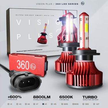 C9 360° LED Xenon Dob H11 34W 8800 Lumen Fiyatı