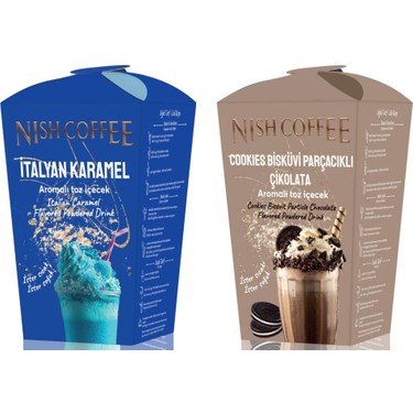 Nish İtalyan Karamel Cookies Bisküvi Parçacıklı Çikolata Fiyatı