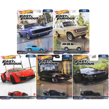 Hot Wheels Fast & Furious 5台セット Hot Wheels Premium Fast Furious 5'li Set Model Arabalar Fiyatı