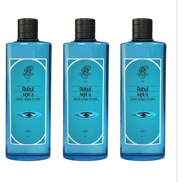 Rebul Kolonya Aqua 80 Derece Ferahlatıcı Koku 250 ml x 3 Adet Dökme Kolonya
