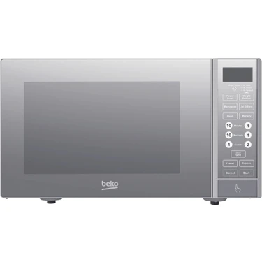 Beko 23 Lt Kapasiteli Gümüş Izgaralı Mikrodalga Fırın 1000 W Güç ile Dijital Kontrol