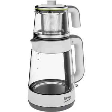 Beko 0,5 L Floral Beyaz Çay Makinesi Hızlı Demleme ve Sıcak Tutma Özellikleri ile