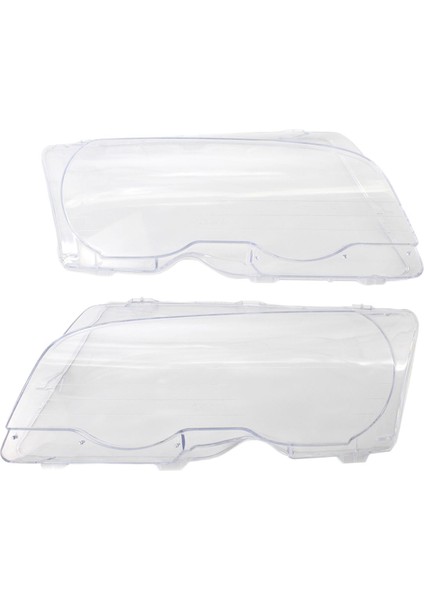 Bmw 3 E46 1999-2002 Için Çift Far Lens Kapağı 2 Kapalı Kurulumu Kolay (Yurt Dışından)