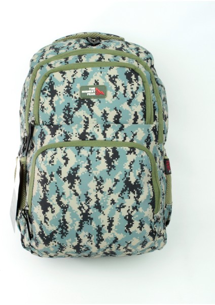 Qb Kamuflaj Su Geçirmez Okul Sırt Çantası