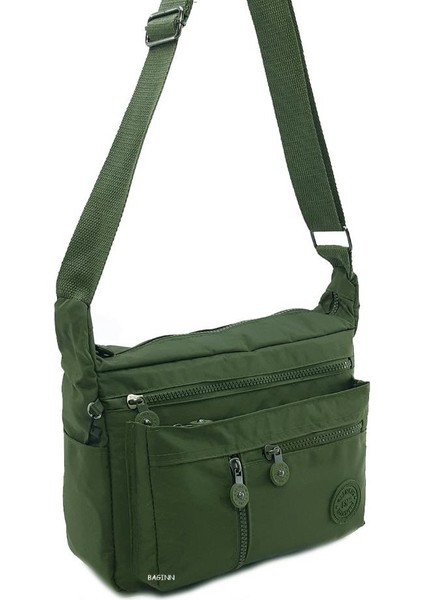 Klinkır Kadın Postacı Çanta Çok Cepli Çapraz Askılı