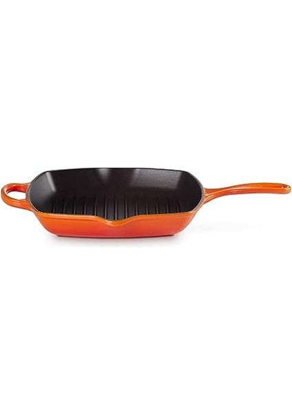 Le Creuset Signature Dökme Demir Izgara Tavası, Kare, 26 Cm, Indüksiyon Dahil Tüm Ocak Türleri Için Uygundur, 2,86 Kg, Fırın Kırmızısı