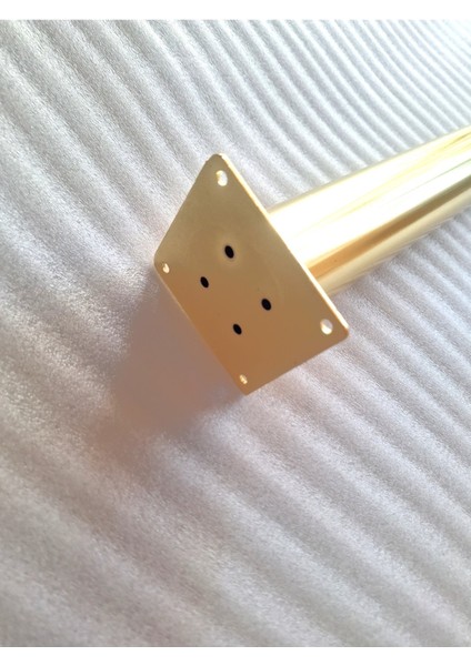 4 Adet Metal Konik Ayak Masa Ayağı Gold Renk 73.5 Cm Boru Çapı 5.1 Cm