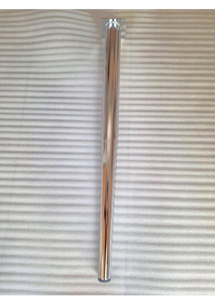 4 Adet Metal Konik Ayak Masa Ayağı Gümüş Renk 73.5 Cm Boru Çapı 5.1 Cm