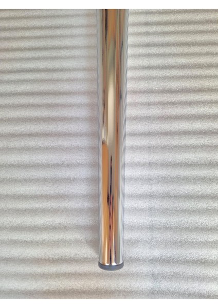4 Adet Metal Konik Ayak Masa Ayağı Gümüş Renk 73.5 Cm Boru Çapı 5.1 Cm