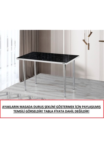 4 Adet Metal Konik Ayak Masa Ayağı Gümüş Renk 73.5 Cm Boru Çapı 5.1 Cm
