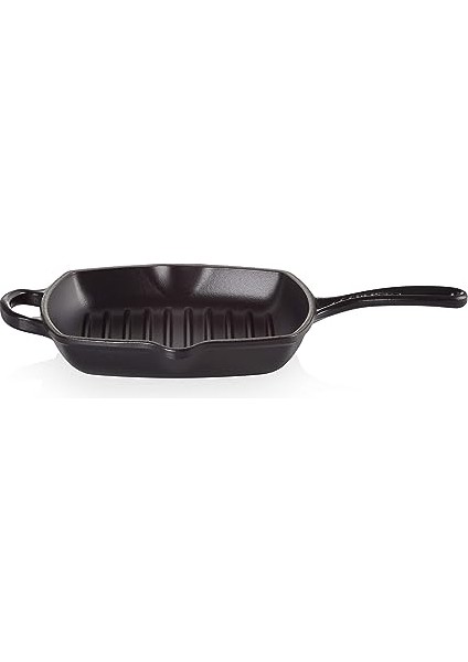 Le Creuset Signature Mangal Kızartma Tavası, Emaye Dökme Demirden Iki Çıkıntılı, Tüm Ocak ve Fırın Türleri Için, 26 Cm, Mat Siyah,