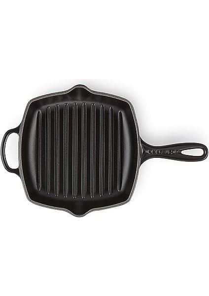 Le Creuset Signature Mangal Kızartma Tavası, Emaye Dökme Demirden Iki Çıkıntılı, Tüm Ocak ve Fırın Türleri Için, 26 Cm, Mat Siyah,