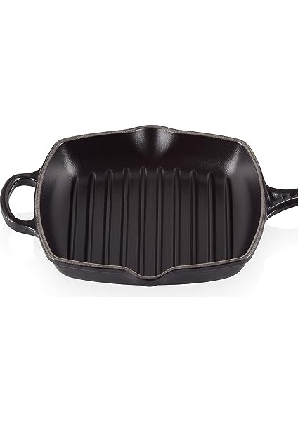 Le Creuset Signature Mangal Kızartma Tavası, Emaye Dökme Demirden Iki Çıkıntılı, Tüm Ocak ve Fırın Türleri Için, 26 Cm, Mat Siyah,