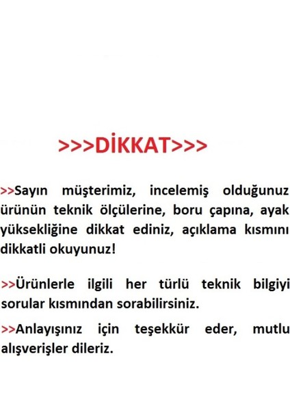 4 Adet Metal Konik Ayak Masa Ayağı Gümüş Renk 73.5 Cm Boru Çapı 5.1 Cm