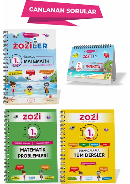 1.Sınıf Set Matematik Soru Bankası – Yeni Nesil Problemler – Tüm Dersler Kitabı– Takvim Notlar