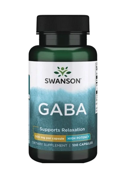 Premium Gaba High Potency 500 mg 100 Capsul Usa Version