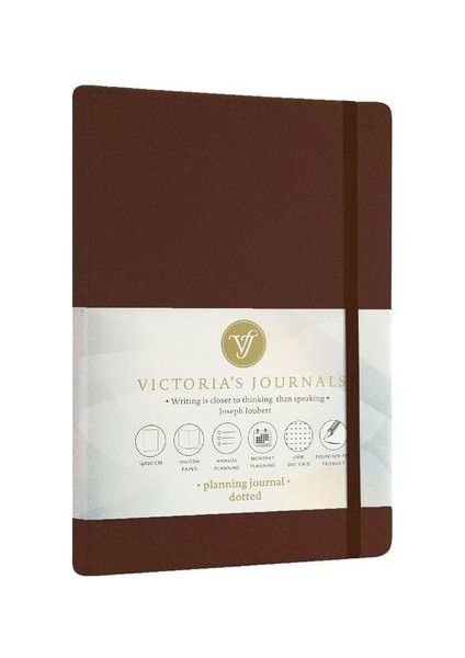 Victorias Journals Victoria's Journals Vj Venzi Sert Kapak Planlayıcı Defter  14 x 20 cm 100 Gr Krem 96 Yp