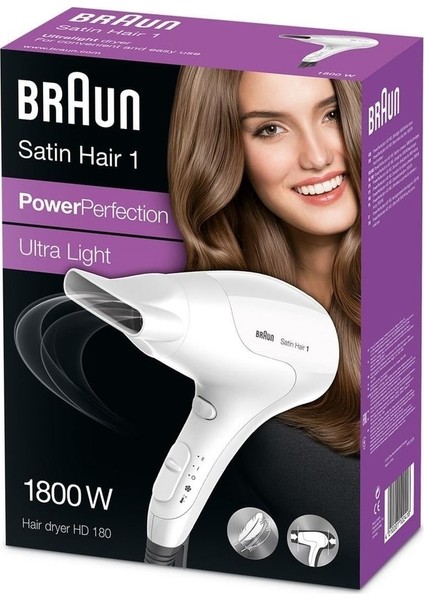 Satin Hair 1 Powerperfection HD180 Saç Kurutma Makinesi