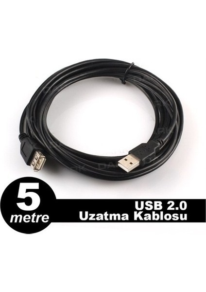 USB 2.0 5 Metre Uzatma Kablosu