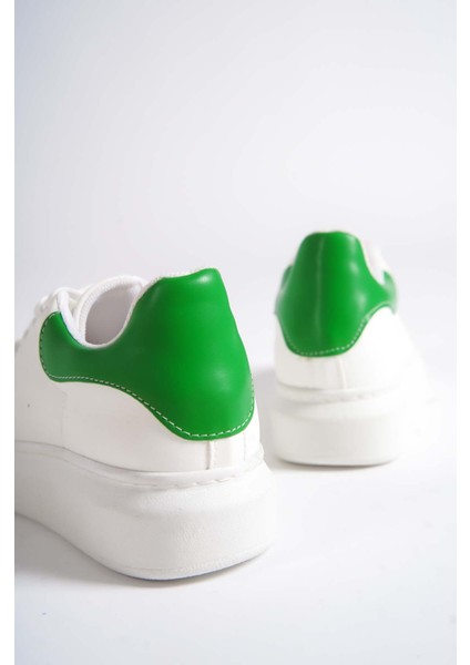 MBMKQ200-BY Kadın Kalın Taban Beyaz/yeşil Sneaker & Spor Ayakkabı fiyatları