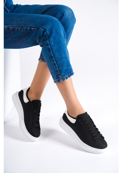 MBMKQ200-GRB Kadın Kalın Taban Gri/beyaz Sneaker & Spor Ayakkabı