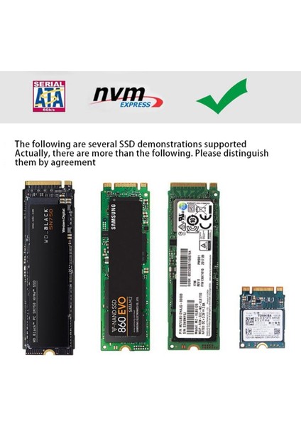 M.2 Nvme SSD To USB 3.0 M-Key Dönüştürücü Adaptör Çevirici