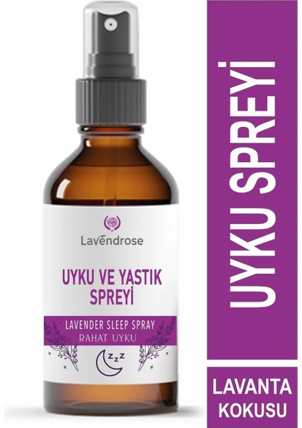 Doğal Lavanta Özlü Uyku ve Yastık Spreyi Lavender Sleep And Pıllow Spray 50 ml