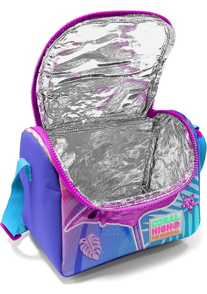 Coral High Kids Lavanta Pembe Flamingo Desenli 3’lü Okul Çanta Seti 23705