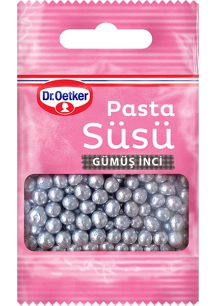 Dekor Serisi Pasta Süsü Kelebek, Kalp, Gümüş Inci, Yıldız (4 x 10 Gram)