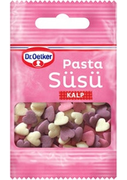 Dekor Serisi Pasta Süsü Kelebek, Kalp, Gümüş Inci, Yıldız (4 x 10 Gram)