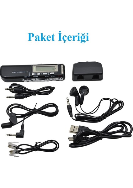 Taşınabilir Profesyonel 16 GB Mini Dijital Ses Kaydedici indirimleri