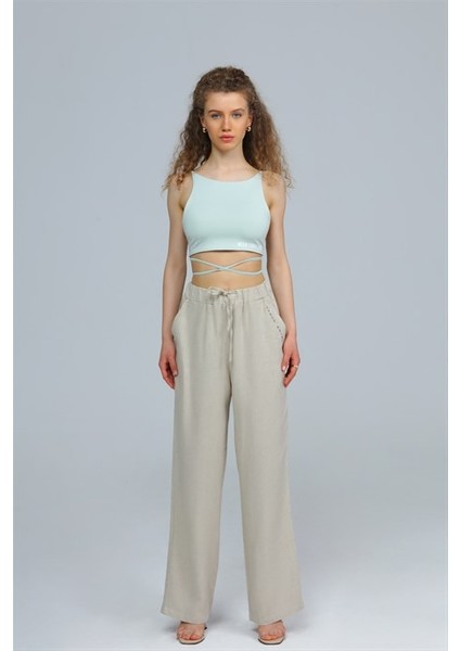 Yeşil Torsolette Bağlamalı Büstiyer