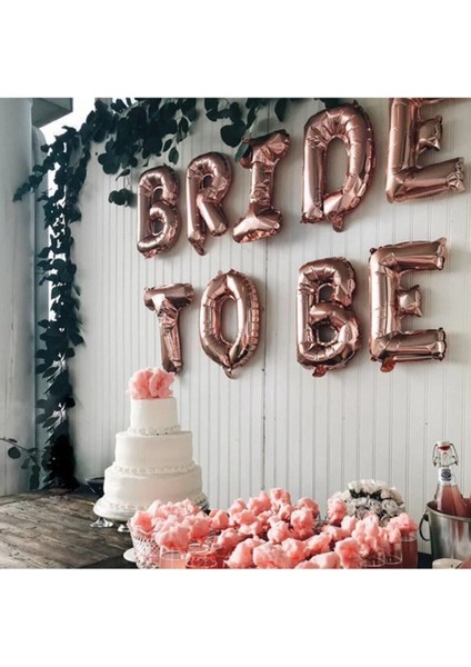 Bride To Be Yazılı Rose Gold Folyo Balon Konsepti Renkli Bekarlığa Veda Partisi Büyük Balon Seti fiyatları
