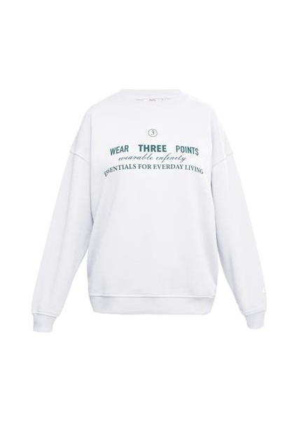 Beyaz Weeknd Oversize Sweatshirt